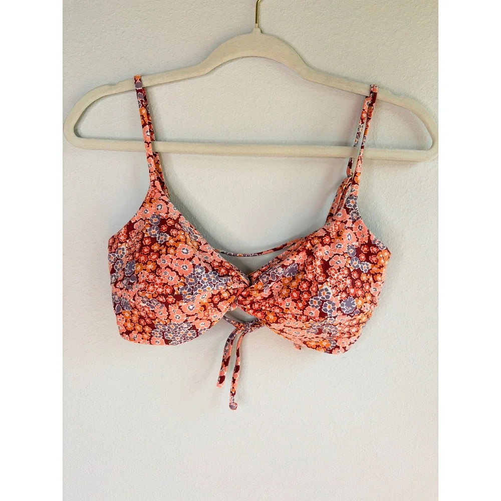 L*SPACE Ringo Bikini Top Floral Size Large